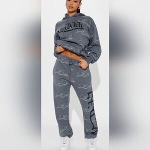Von Dutch Fly High Joggers - Charcoal Womens Size 1x